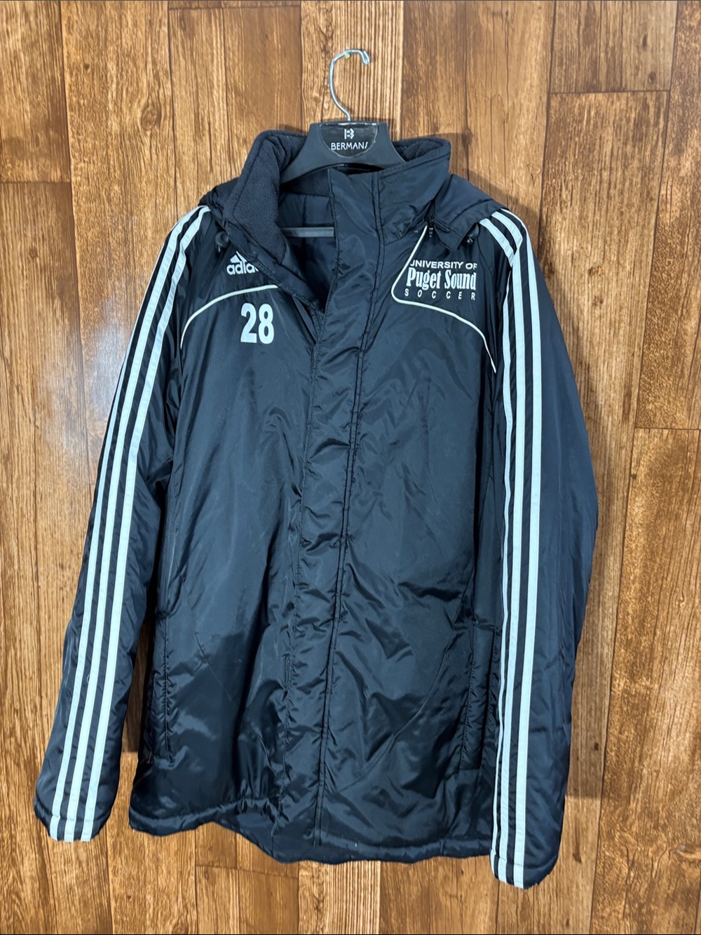 adidas Black & White Men's Performance Soccer Jacket